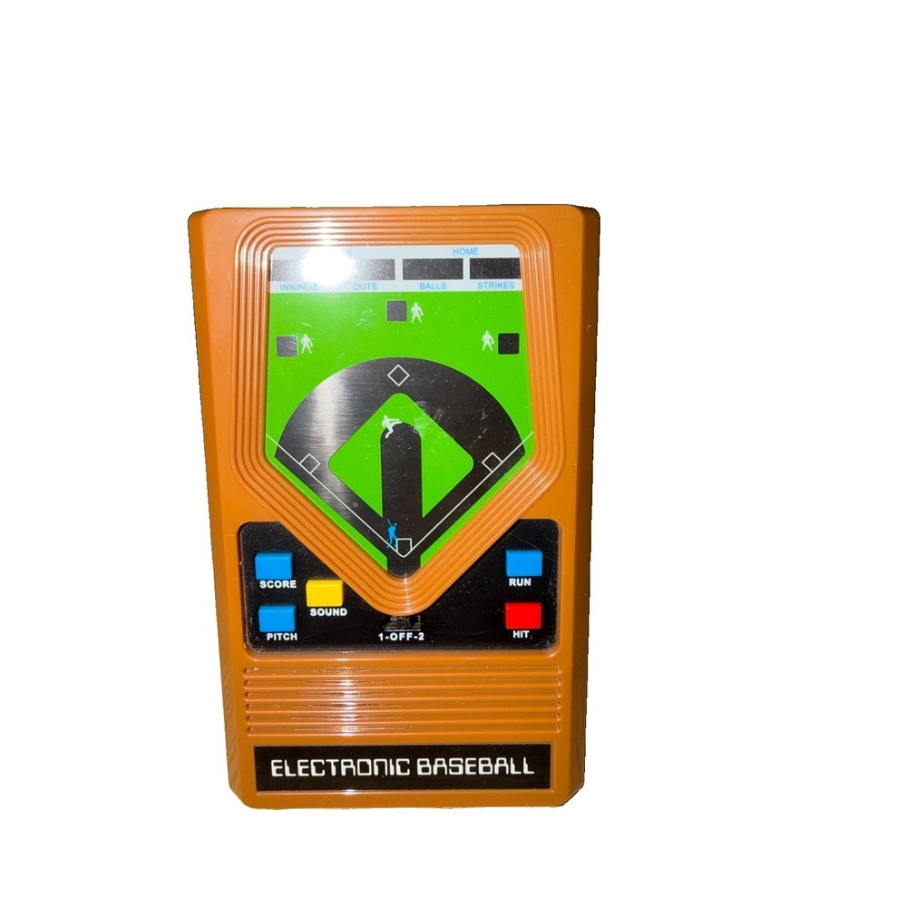 Vintage Mattel Electronic Baseball Handheld Travel Game Tested/Works